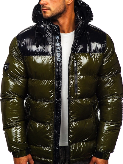 Herr Quiltad Vinterjacka Grön Bolf 6462