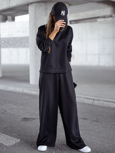 Dam 2-delad Träningsoverall och smör Svart Bolf 821111