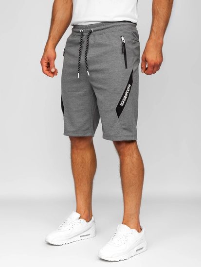 Herr Mjukisshorts Grå-Vin Bolf Q3875