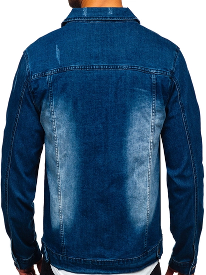 Herr Jeansjacka Marinblå Bolf MJ525BS