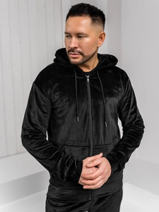 Herr Velour Träningsoverall med huva Svart Bolf 8C1538A1