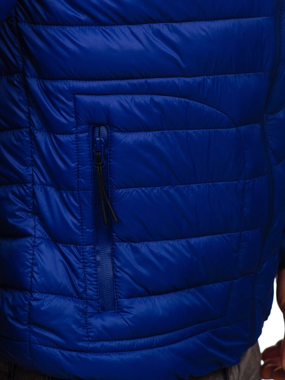 Herr Quiltad Lättviktsjacka Marinblå Bolf 13007