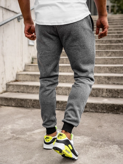 Herr Sweatpants Grafitgrå Bolf AM108A