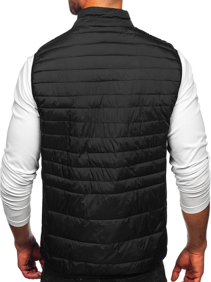 Herr Quiltad Väst Svart Bolf 31M5067