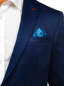 Herr Elegant Kavaj Marinblå Bolf 022