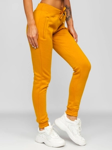 Dam Sweatpants Kamelfärgad Bolf CK-01