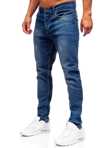 Herr Jeans Slim Fit Marinblå Bolf 6518