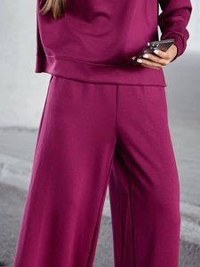 Dam 2-delad Träningsoverall och smör Vinröd Bolf 821111