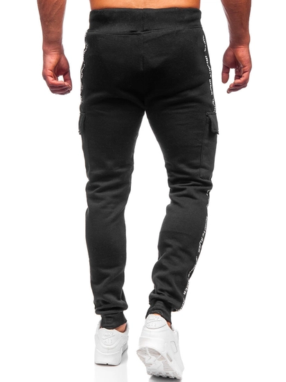 Herr Cargo-sweatpants Svart Bolf JX8715