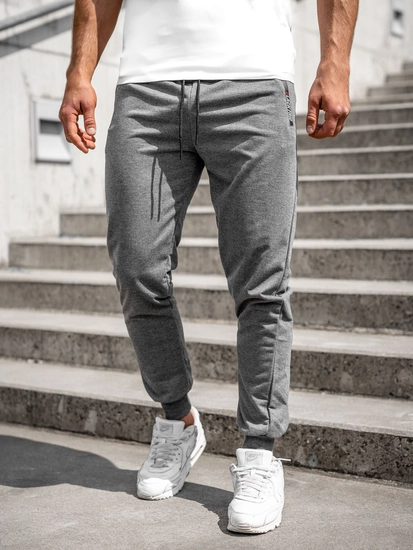 Herr Jogger Sweatpants Antrazitgrå Bolf JX5003A