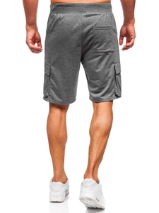 Herr Cargo-shorts Grafitgrå Bolf 8K1505