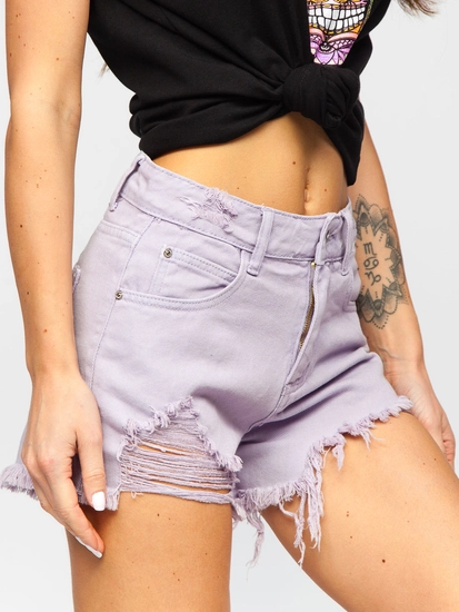 Dam Jeansshorts Violett Bolf A63