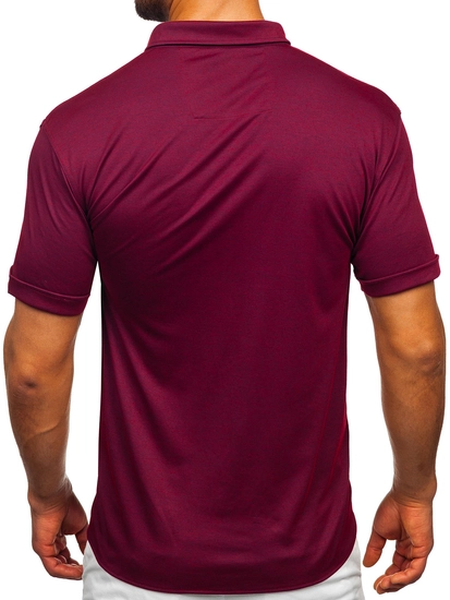 Herr Kortärmad Skjorta Vinröd Bolf 2005