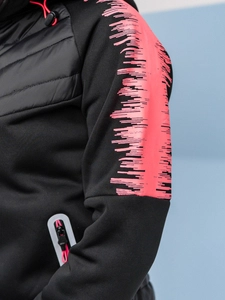 Dam Lättviktsjacka med huva Svart Bolf KSW4007