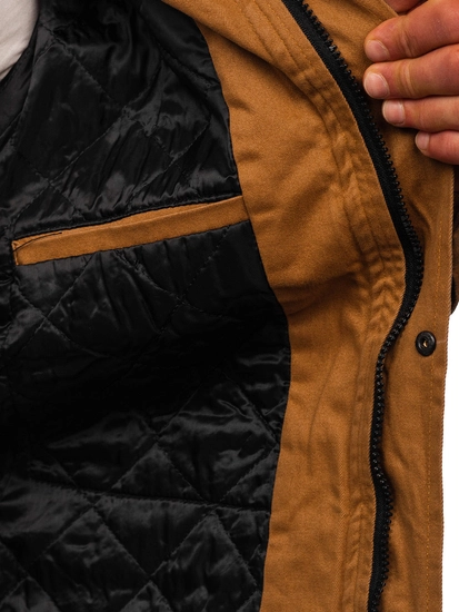 Herr Bomulls Lättviktsjacka Kamel Bolf 10290