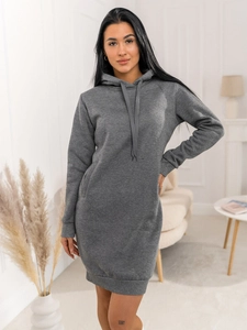 Dam Lång Huvtröja Grafitgrå Bolf YS10005A2