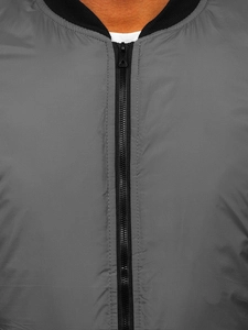 Herr Lättviktsjacka bombermodell Grå Bolf AK95