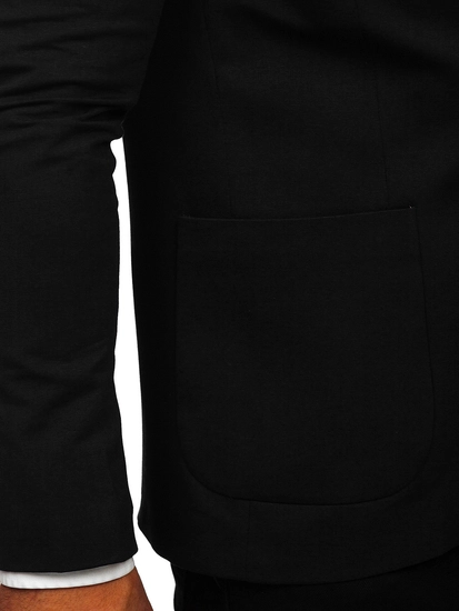 Herr Casual Kavaj Svart Bolf 1652