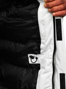 Herr Vinterparkas Vit Bolf 1173