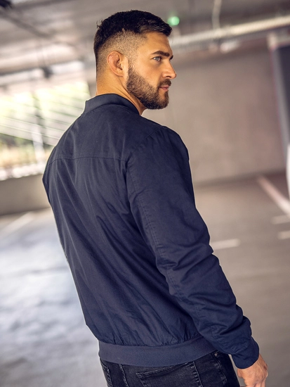 Herr Vändbar Lättvikt Bomberjacka Marinblå Bolf 84M3005A