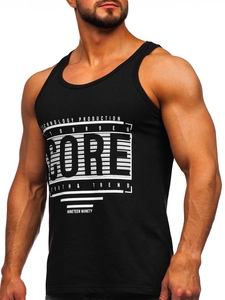 Herr Linne med tryck Svart Bolf 14840