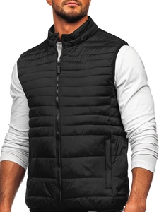 Herr Quiltad Väst Svart Bolf 31M5067