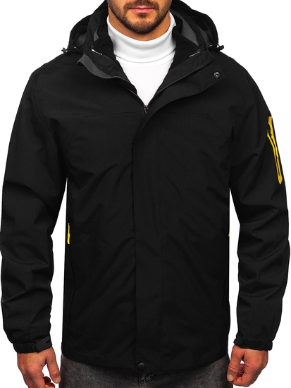 Herr 2-i-1 lättviktsjacka Svart Bolf 5M3263