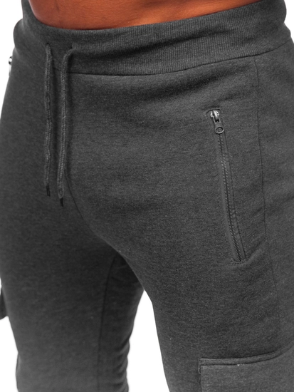 Herr Varma Cargo-sweatpants Grafitgrå Bolf HW2207