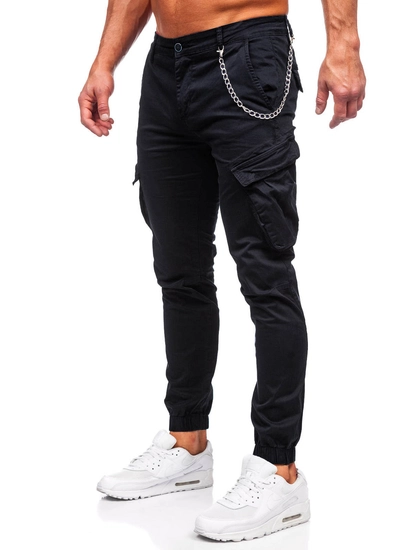 Herr Cargo-joggers Svart Bolf SK850