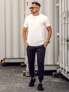 Herr Lång Basic T-shirt Vit Bolf 14290