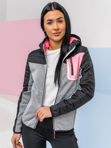 Dam Lättviktsjacka med huva Svart Bolf KSW4006