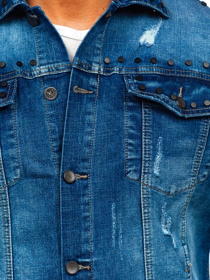 Herr Jeansjacka Blå Bolf MJ504B