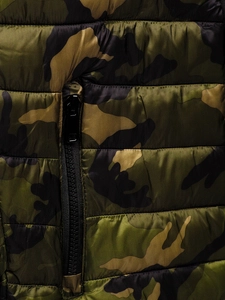 Herr Quiltad Camo Vinterjacka Grön Bolf SM80