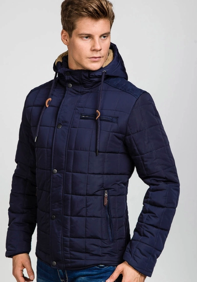 Herr Vinterjacka Marinblå Bolf 1672