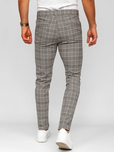 Herr Eleganta rutiga byxor Beige Bolf 184171