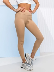 Dam Randiga Leggings Beige Bolf W7903