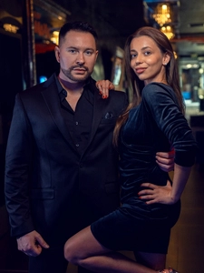 Dam Skrynklig Velourklänning Svart Bolf Bellisima