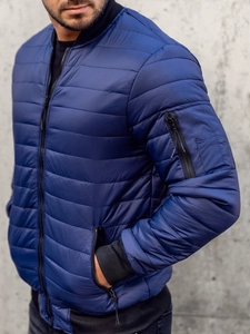 Herr Vadderad Lättviktsjacka Bomber Marinblå Bolf MY-02