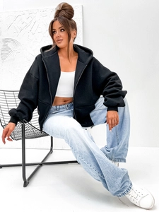 Dam Varm Fjärilshuvtröja Svart Bolf 821112