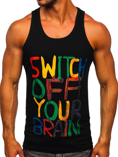 Herr Boxer Linne med tryck Svart Bolf 14837