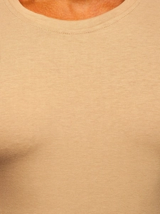 Herr Basic T-shirt Beige 2005-91