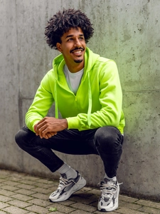 Herr Huvtröja Neongrön Bolf 2008A