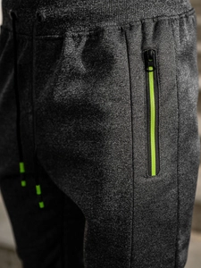 Herr Sweatpants Grafitgrå Bolf K50009