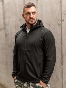 Herr Lättvikt Softshelljacka Svart Bolf HH017A