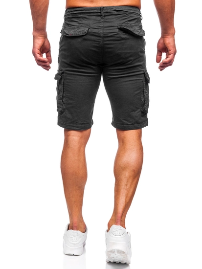 Herr Cargoshorts Svart Bolf XX160086