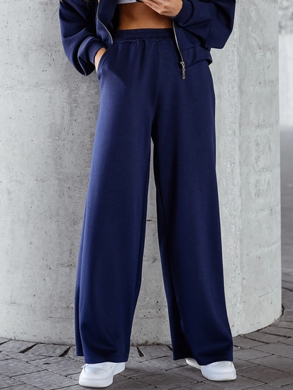 Dam 2-delad Träningsoverall med dragkedja och smör Marinblå Bolf 821109