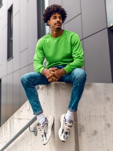 Herr Sweatshirt Ljusgrön Bolf 2001A