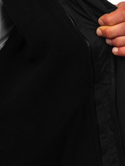 Herr 2-i-1 lättviktsjacka Svart Bolf 5M3263