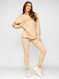 Dam 2-delad Träningsoverall California Beige Bolf VE50