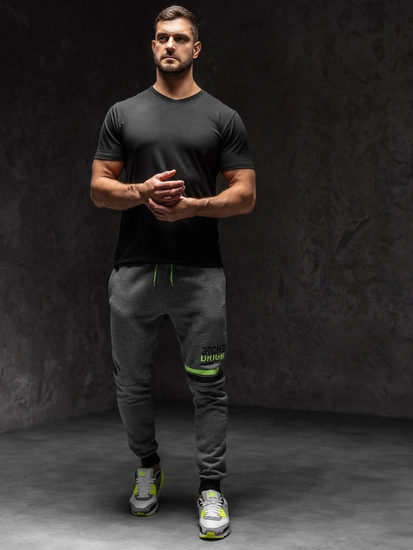 Herr Sweatpants Grafitgrå Bolf AM108A1